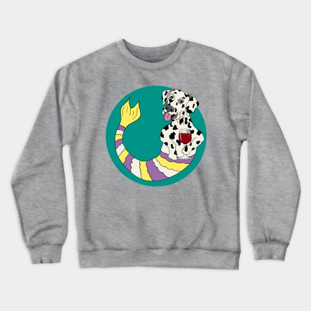 Dexter the Dalmatian Crewneck Sweatshirt by abrushwithhumor